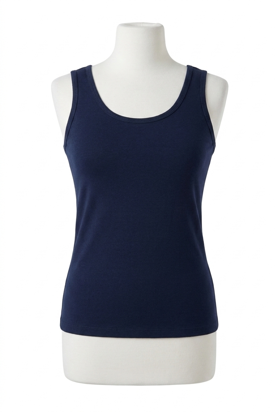 NEW FRENCH KYSS knit tank top in ink
